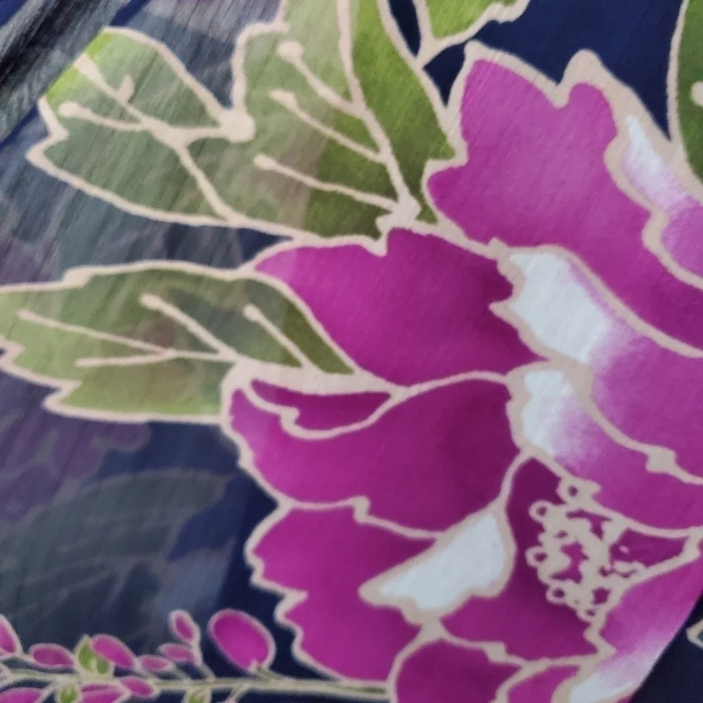 STRAPLESS Floral Maxi Dress with Cute Ruffle Top Detail - Picture 14 of 14